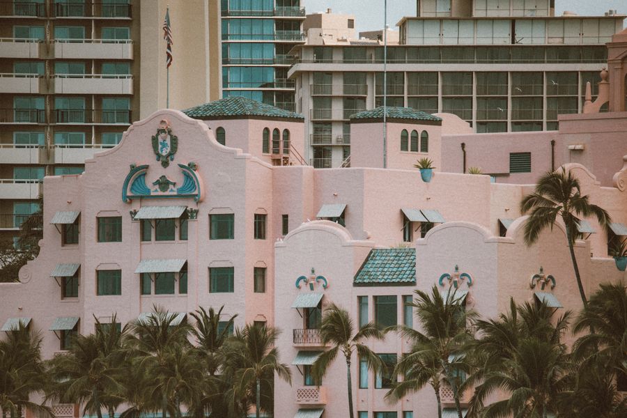 Royal Hawaiian Center area in Waikiki, Honolulu, Hawaii